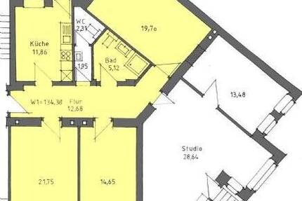 Wohnung Erfurt Andreasvorstadt - 3 Zimmer, 83 m&sup2;, 750&euro; | Angebot:25684387