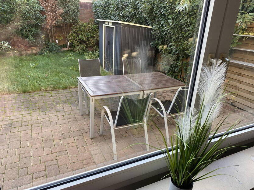 vollständig möblierte Erdgeschoßwohnung mit Garten, Neuss Allerheiligen, 2Zi KüDB