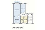 Etagenwohnung Neubrandenburg Datzeberg - 3 Zimmer, 61 m&sup2;, 423&euro; | Angebot:26562936