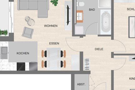 Wohnung Freystadt - 3 Zimmer, 70 m&sup2;, 945&euro; | Angebot:24976722