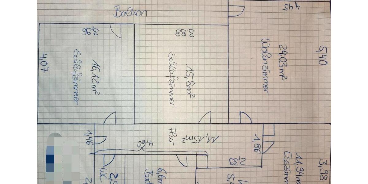 Etagenwohnung Buchloe - 3 Zimmer, 93 m&sup2;, 1.000&euro; | Angebot:26255326