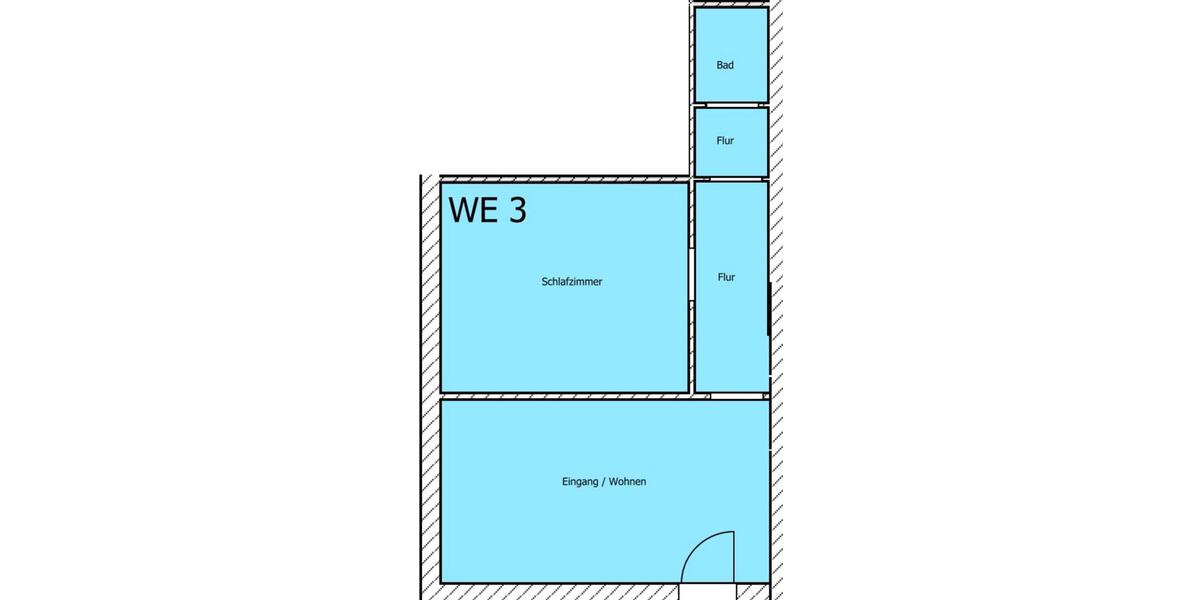 Erdgeschoßwohnung Papenburg - 2 Zimmer, 43 m&sup2;, 380&euro; | Angebot:25822445