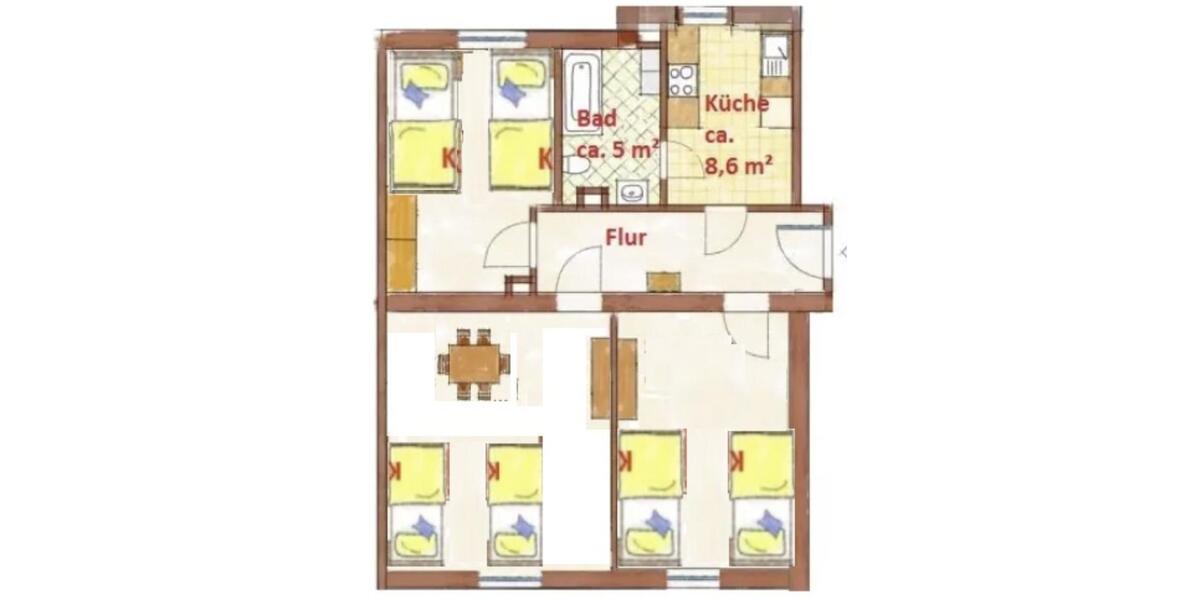 Wohnen auf Zeit Hainichen - 3 Zimmer, 65 m&sup2;, 1.400&euro; | Angebot:24979217