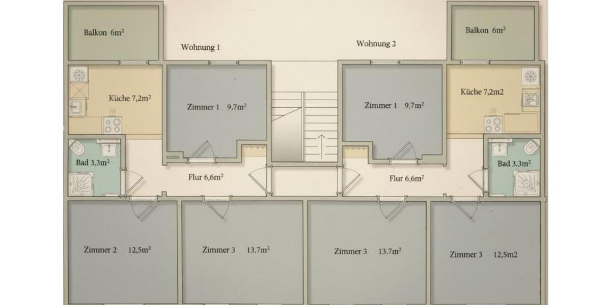 Erdgeschoßwohnung Celle Neustadt/Heese - 3 Zimmer, 56 m&sup2;, 825&euro; | Angebot:24950732