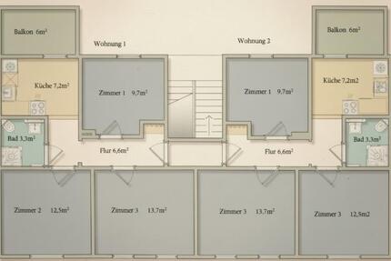 Wohnung Celle Neustadt/Heese - 3 Zimmer, 56 m&sup2;, 825&euro; | Angebot:24950732