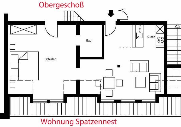 Dachgeschoßwohnung Altenmedingen - 2 Zimmer, 70 m&sup2;, 550&euro; | Angebot:26049248