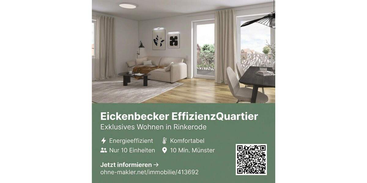 Etagenwohnung Drensteinfurt Rinkerode - 4 Zimmer, 105 m&sup2;, 1.470&euro; | Angebot:26181194
