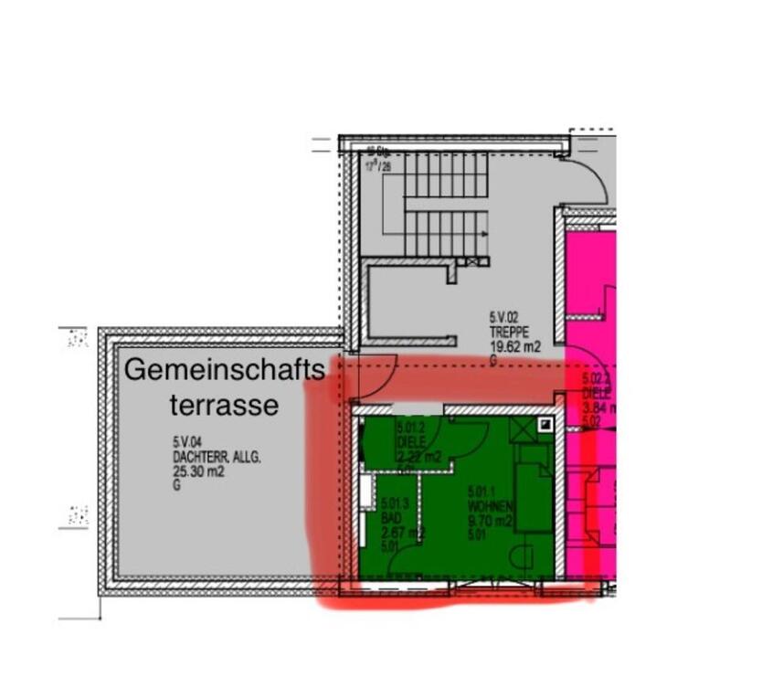 Studenten- oder Pendlerwohnung Teilmöbliert zimmer