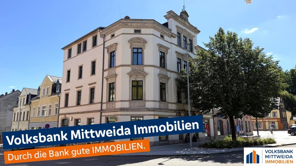Zentral gelegene 3-Zimmer Wohnung im Dachgeschoss mit Einbauküche - Dachgeschoßwohnung Mittweida Rößgen | Angebot:27207669
