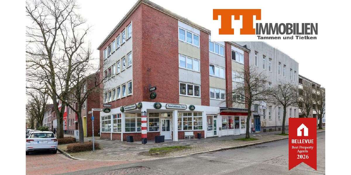 Etagenwohnung Wilhelmshaven-Innenstadt Innenstadt - 3 Zimmer, 59 m&sup2;, 370&euro; | Angebot:26150163