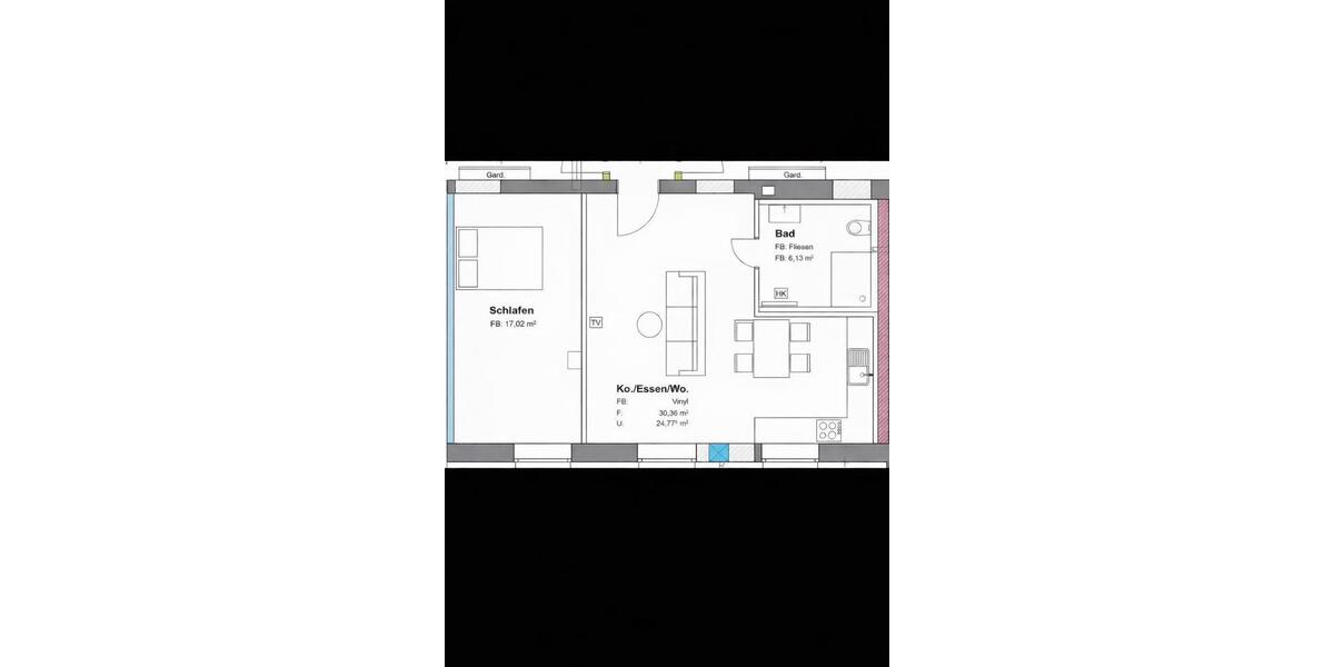 Erdgeschoßwohnung Wackersdorf - 2 Zimmer, 53 m&sup2;, 622&euro; | Angebot:24659430