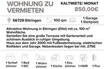 Erdgeschoßwohnung Mendig - 1 Zimmer, 100 m&sup2;, 850&euro; | Angebot:26237365