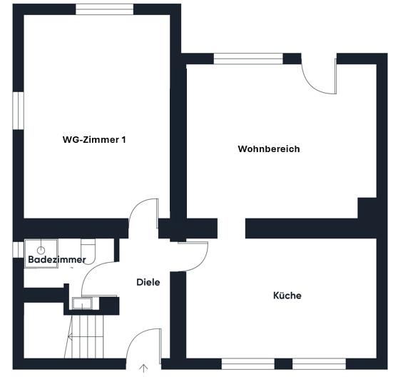Etagenwohnung Lollar - 1 Zimmer, 20 m&sup2;, 250&euro; | Angebot:24418129