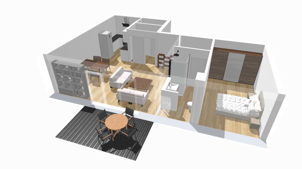 Etagenwohnung Lingen (Ems) - 2 Zimmer, 75 m&sup2;, 950&euro; | Angebot:26623643