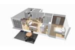 Etagenwohnung Lingen (Ems) - 2 Zimmer, 75 m&sup2;, 950&euro; | Angebot:26623643