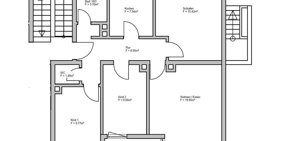 Hochparterre Oberviechtach - 4 Zimmer, 77 m&sup2;, 700&euro; | Angebot:26164173