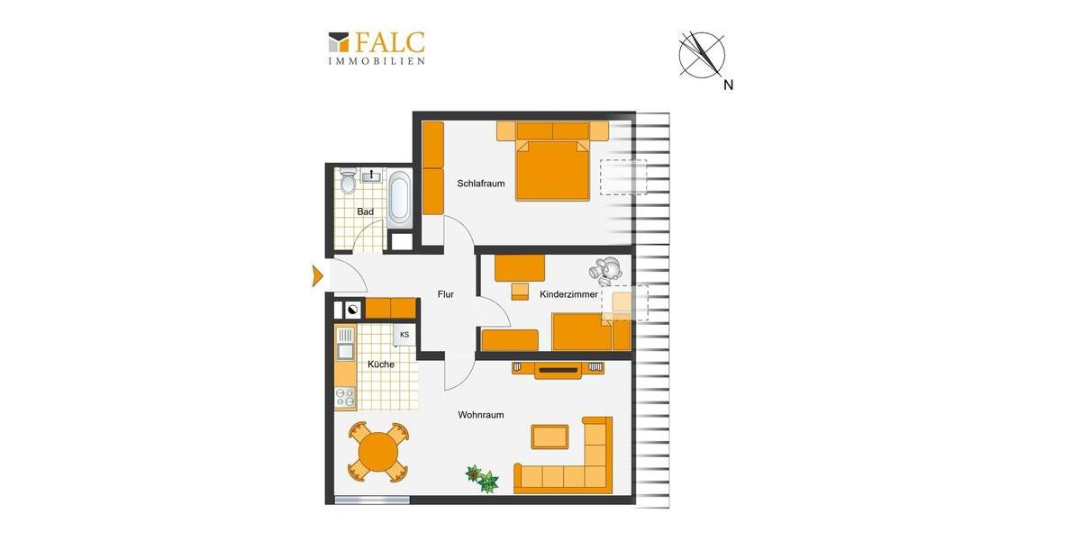 Etagenwohnung Mainz Mombach - 3 Zimmer, 67 m&sup2;, 1.290&euro; | Angebot:25963055