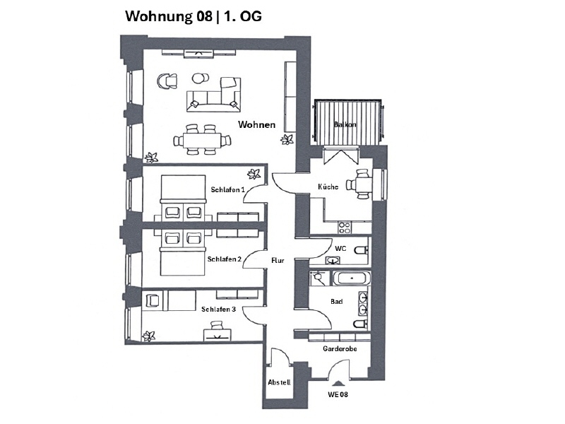 Großzügig Wohnen im alten Schulgebäude