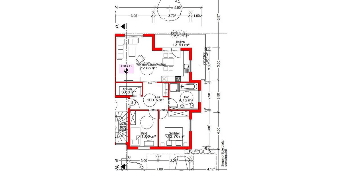 Etagenwohnung Boxberg Kupprichhausen - 3 Zimmer, 85 m&sup2;, 990&euro; | Angebot:26155878