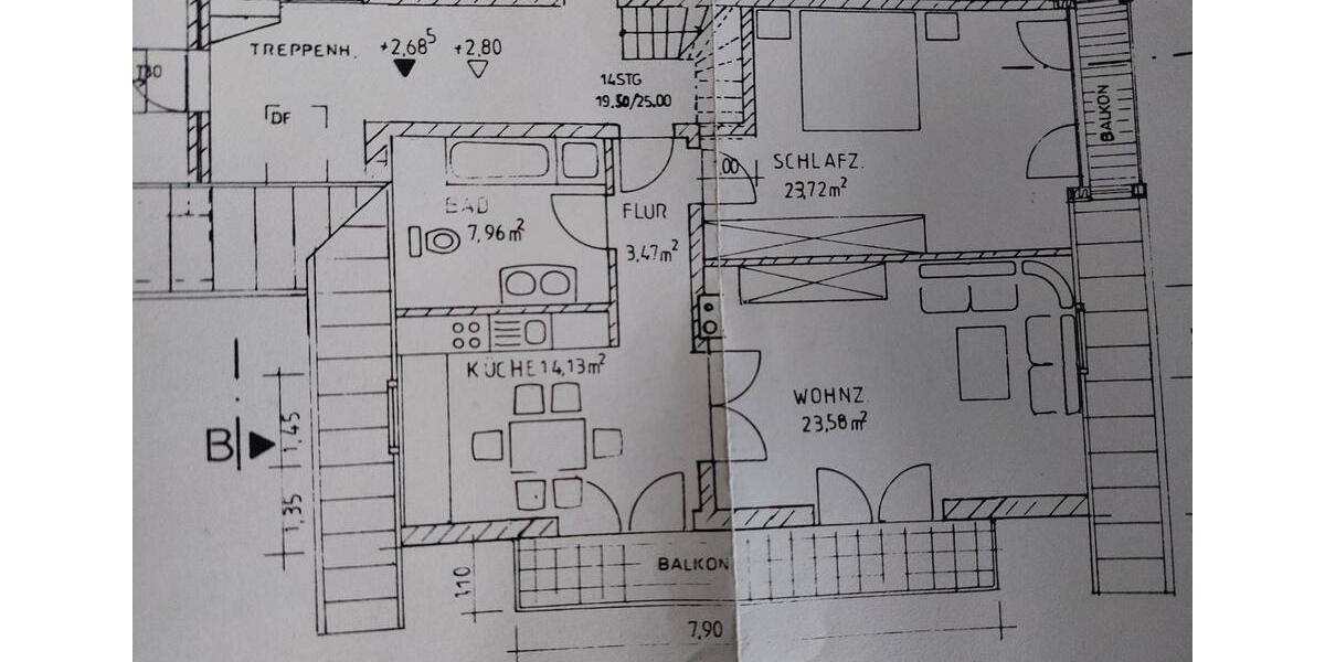 Etagenwohnung Kranzberg - 3 Zimmer, 80 m&sup2;, 900&euro; | Angebot:26122402