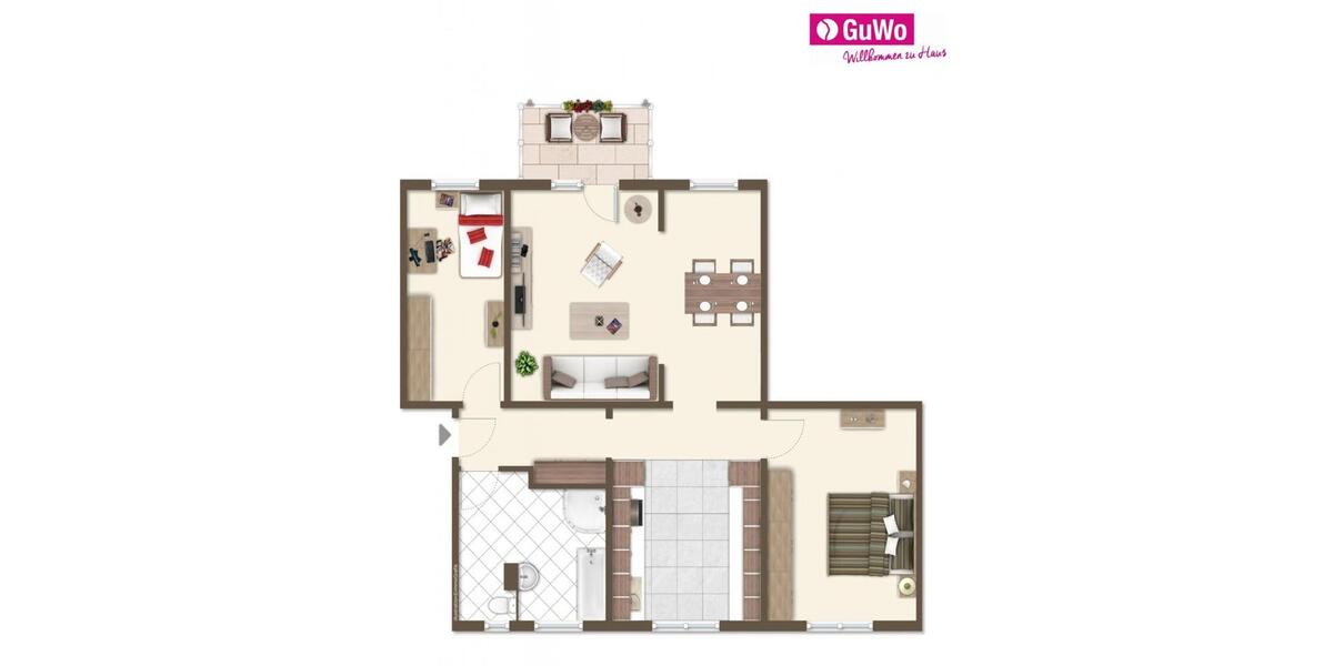 Etagenwohnung Guben - 3 Zimmer, 88 m&sup2;, 591&euro; | Angebot:26425441