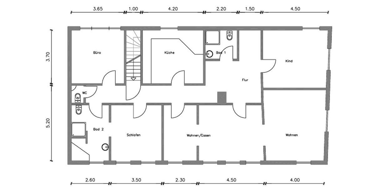 Etagenwohnung Dettenheim - 5 Zimmer, 140 m&sup2;, 1.250&euro; | Angebot:26505390