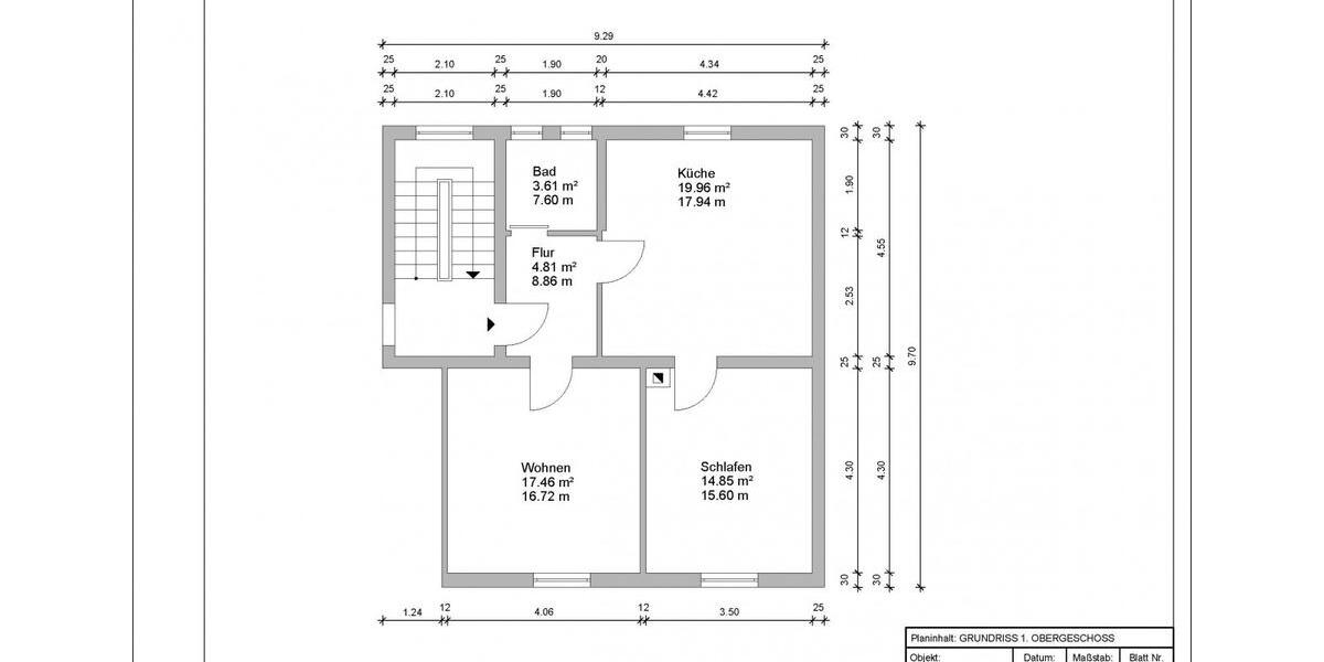 Etagenwohnung Oschersleben (Bode) - 2 Zimmer, 62 m&sup2;, 465&euro; | Angebot:26266516