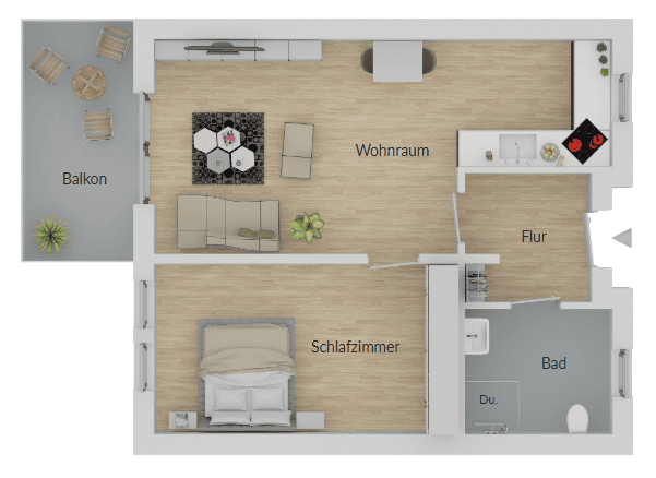 Etagenwohnung Sömmerda - 2 Zimmer, 58 m&sup2;, 570&euro; | Angebot:26499212