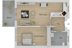 Etagenwohnung Sömmerda - 2 Zimmer, 58 m&sup2;, 570&euro; | Angebot:26499212