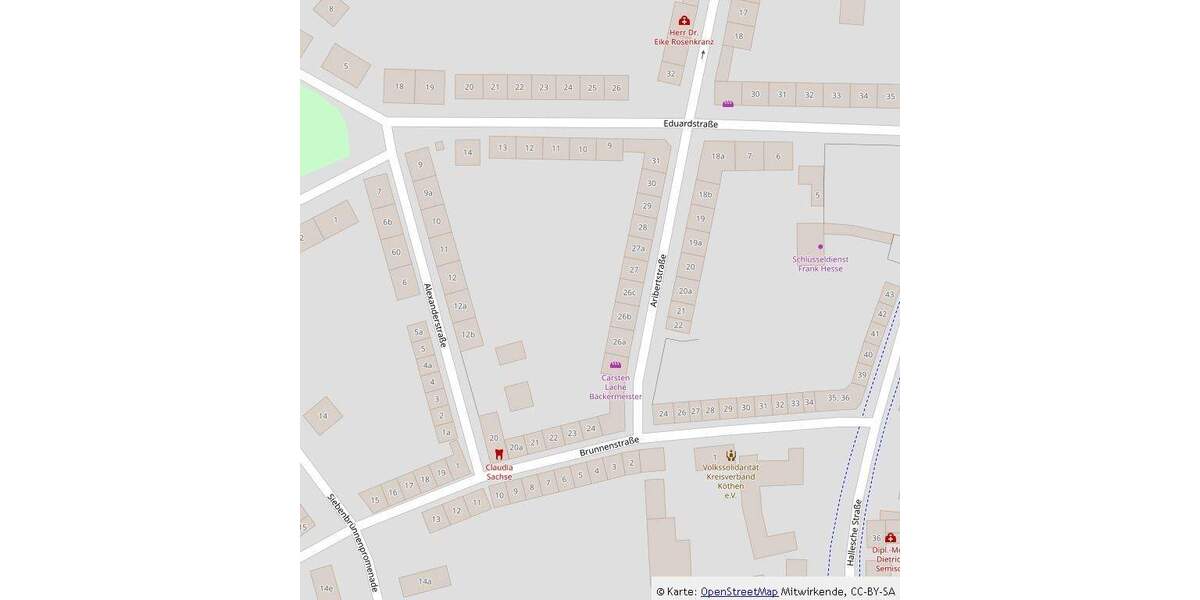 Etagenwohnung Köthen (Anhalt) Köthen - 2 Zimmer, 47 m&sup2;, 315&euro; | Angebot:25665496