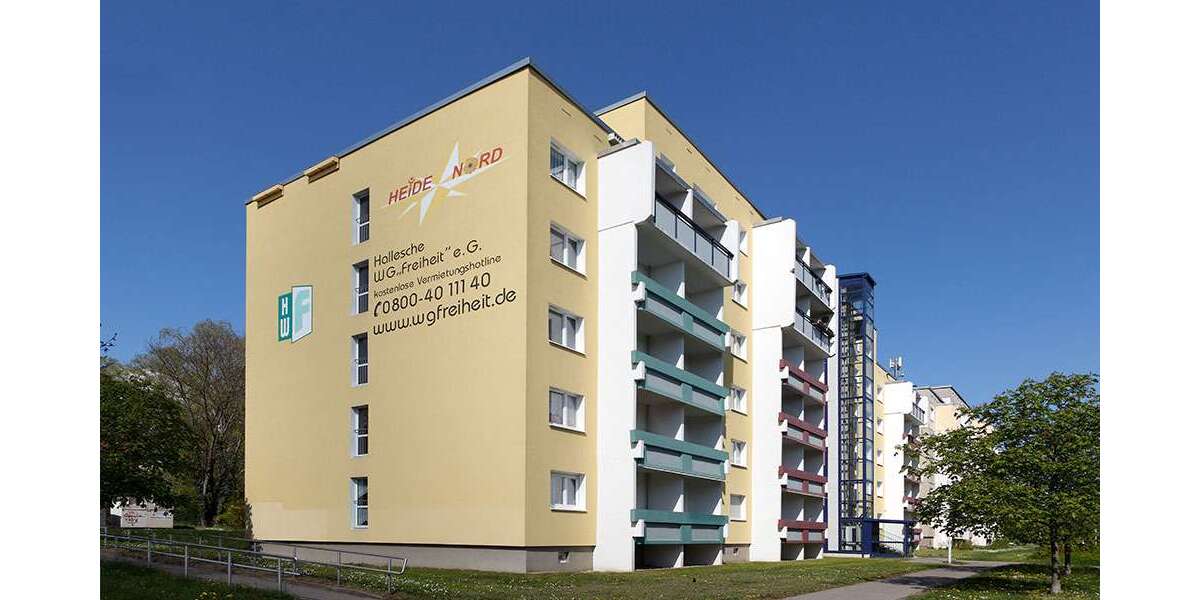 Etagenwohnung Halle (Saale) Heide-Nord/Blumenau - 1 Zimmer, 34 m&sup2;, 259&euro; | Angebot:26608991