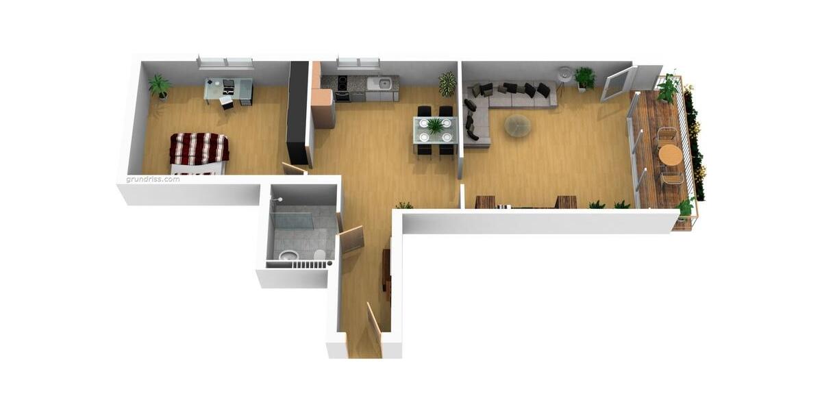 Etagenwohnung Oldenburg Bürgeresch - 2.5 Zimmer, 65 m&sup2;, 925&euro; | Angebot:26705875