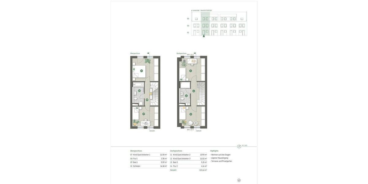 Maisonettenwohnung Löwenberger Land - 5 Zimmer, 113 m&sup2;, 1.339&euro; | Angebot:26197388