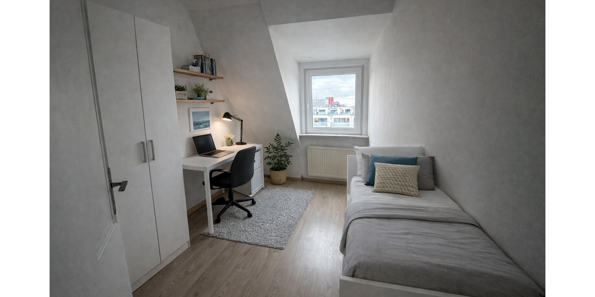 Etagenwohnung Essen Westviertel - 1 Zimmer, 14 m&sup2;, 400&euro; | Angebot:24833342