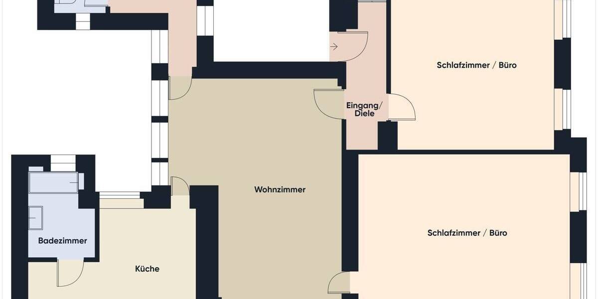 Etagenwohnung Regensburg Innenstadt - 3 Zimmer, 130 m&sup2;, 1.100&euro; | Angebot:26733550