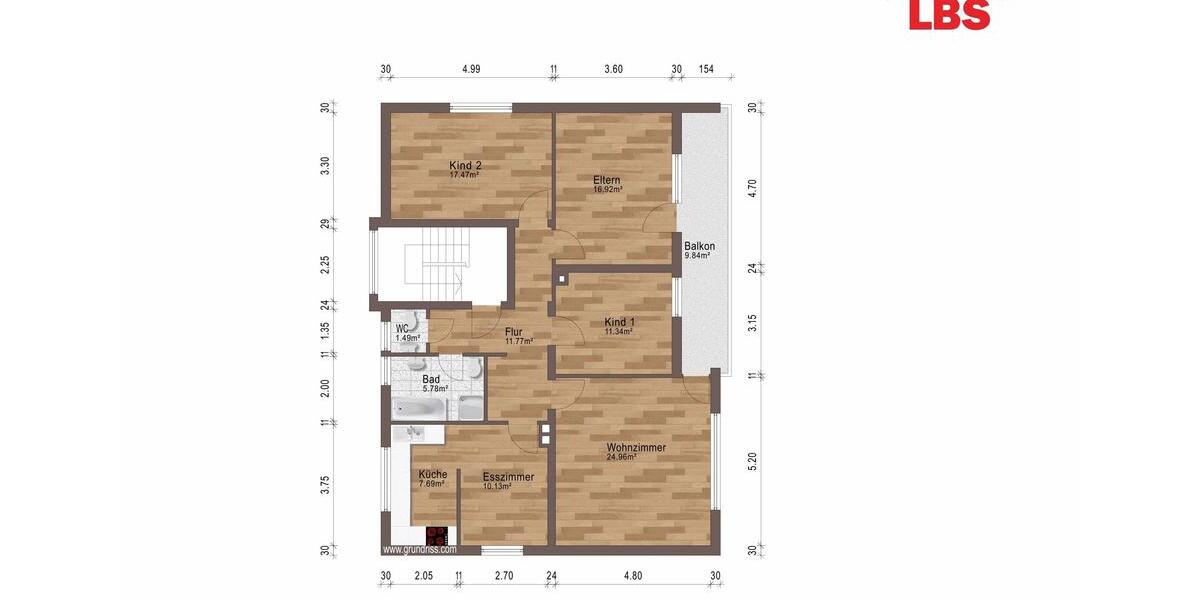 Etagenwohnung Jettingen-Scheppach Scheppach - 4 Zimmer, 108 m&sup2;, 970&euro; | Angebot:26670321
