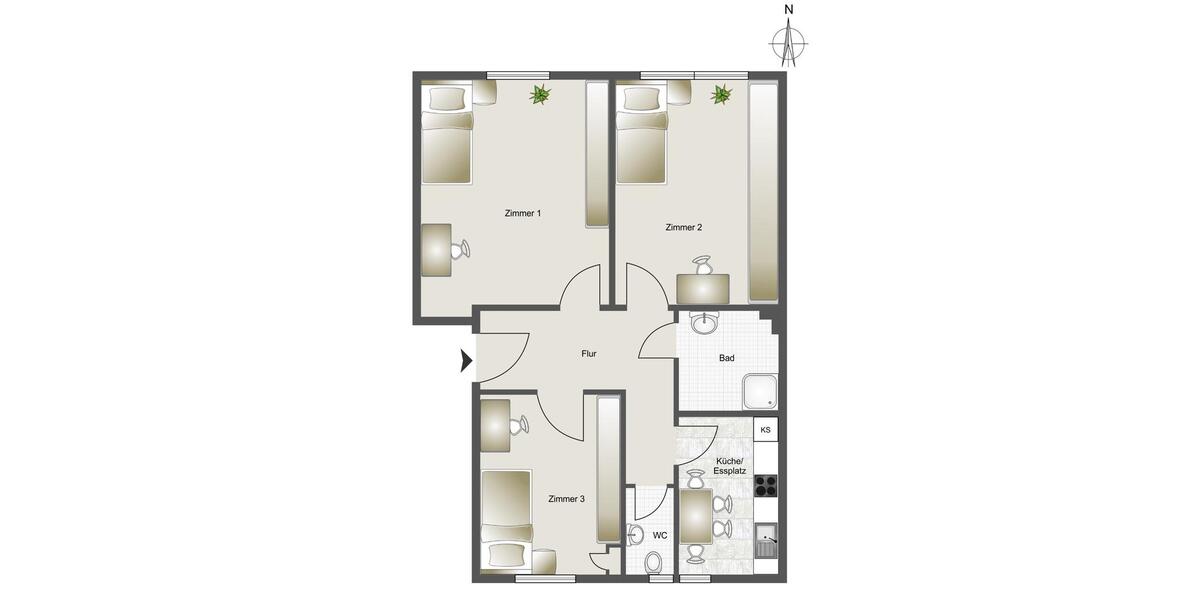 Wohnen auf Zeit München Ramersdorf-Perlach - 3 Zimmer, 15 m&sup2;, 850&euro; | Angebot:25882924