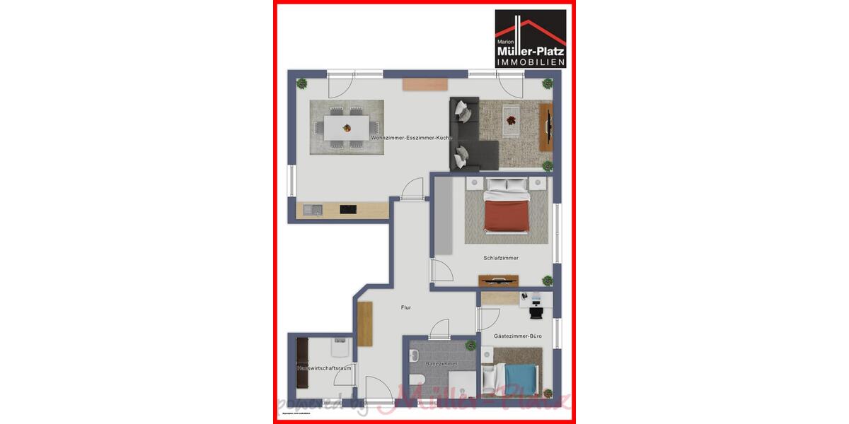Erdgeschoßwohnung Wegberg - 3 Zimmer, 78 m&sup2;, 1.190&euro; | Angebot:24796039