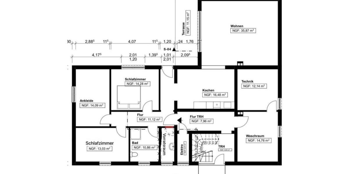 Erstbezug nach Kernsanierung 125m² Erdgeschosswohnung in Felsberg zimmer