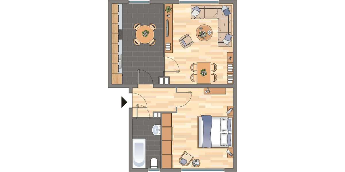 Wohnung zum Mieten in Übach-Palenberg 419 € 47.19 m² 2.5 zimmer