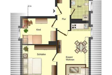 Wohnung Herford - 3 Zimmer, 42 m&sup2;, 419&euro; | Angebot:26098255