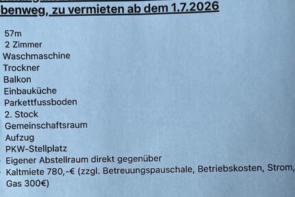 Wohnung Wedemark - 2 Zimmer, 57 m&sup2;, 1.080&euro; | Angebot:26635003