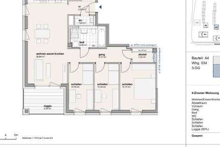 Wohnung München Hasenbergl - 4 Zimmer, 97 m&sup2;, 1.928&euro; | Angebot:27459415