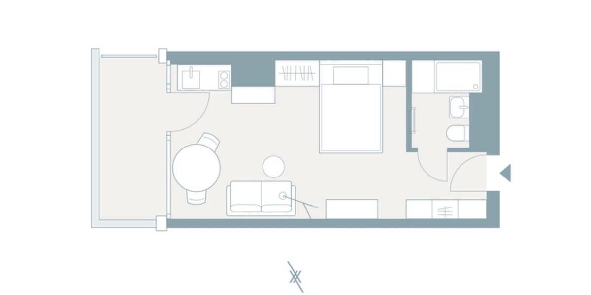 THE SAXXON: The Urban Studio 20% Early Bird Discount for 6 months: € 1.029 warm rent* 1 zimmer