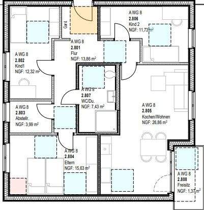 Etagenwohnung Lotte Büren - 4 Zimmer, 93 m&sup2;, 1.256&euro; | Angebot:25670042