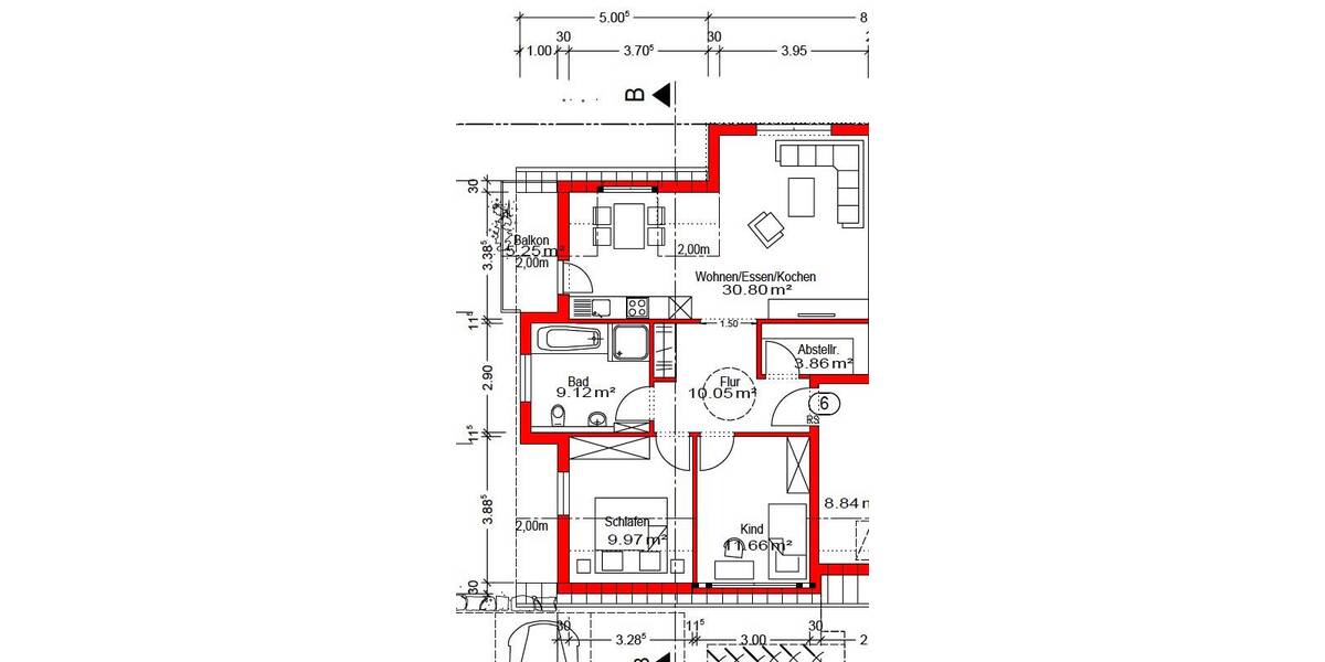 Etagenwohnung Boxberg Kupprichhausen - 3 Zimmer, 77 m&sup2;, 840&euro; | Angebot:26092805