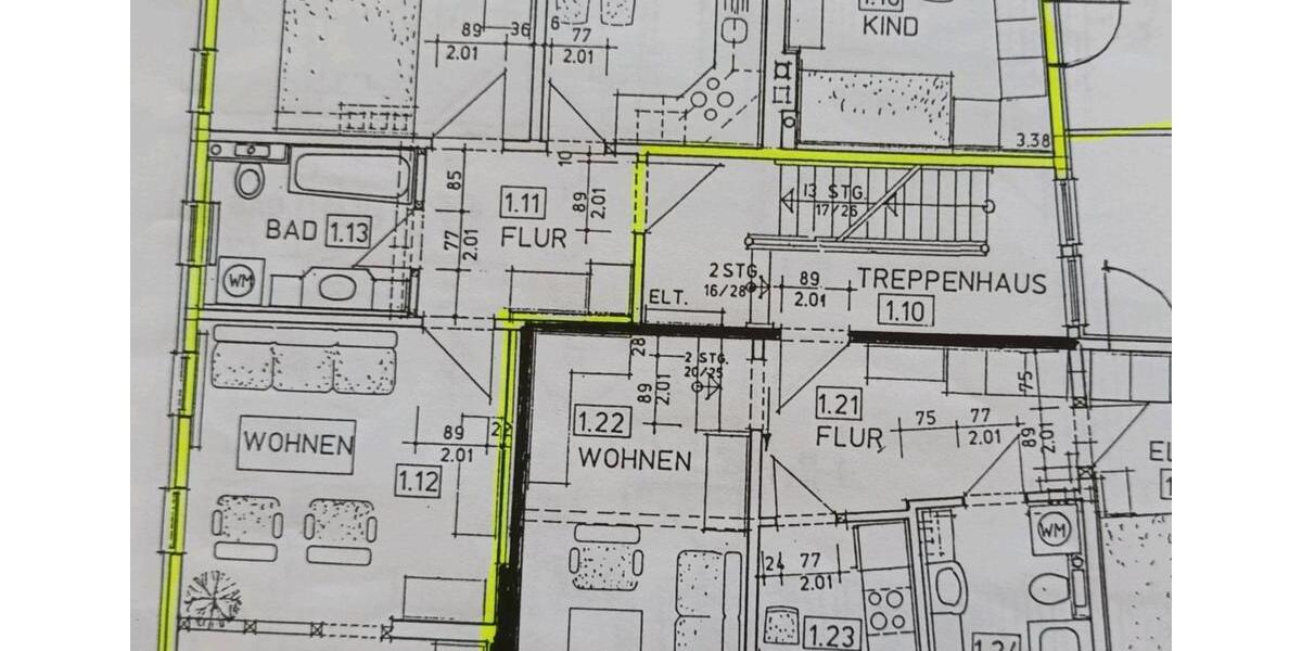 3 - Zimmer - Wohnung in Meiningen 1 zimmer