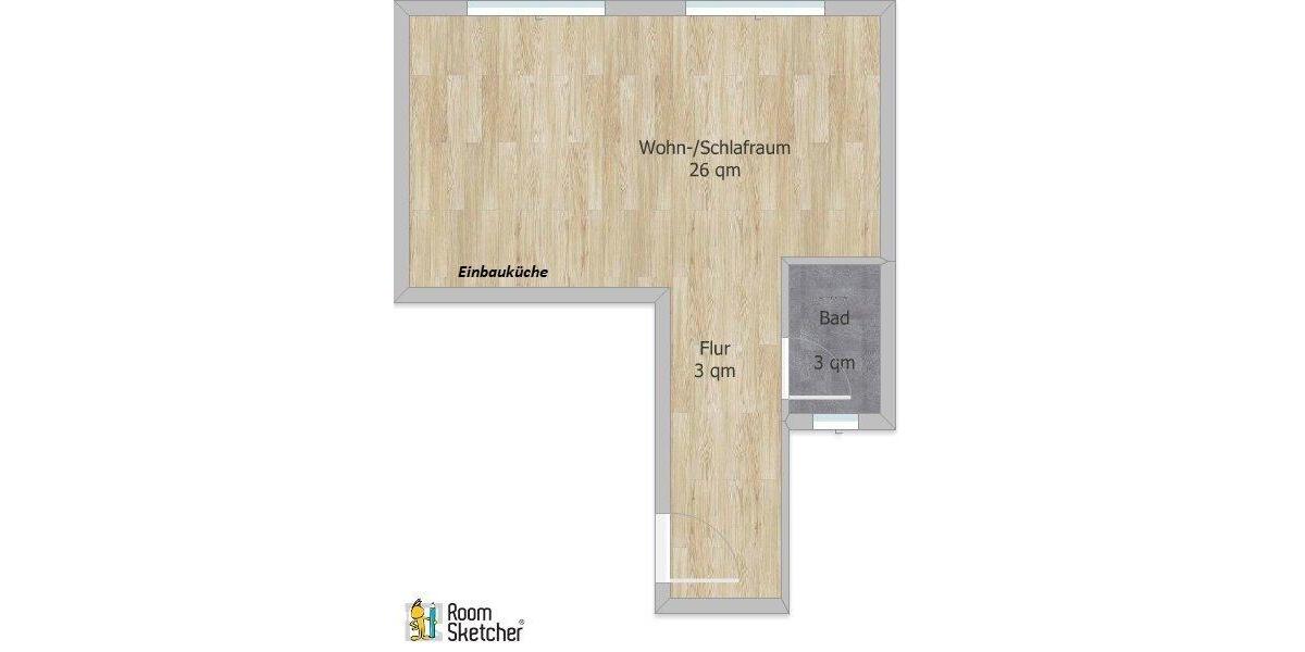 Dachgeschoßwohnung Münster Münster-Südost - 1 Zimmer, 33 m&sup2;, 510&euro; | Angebot:26301710