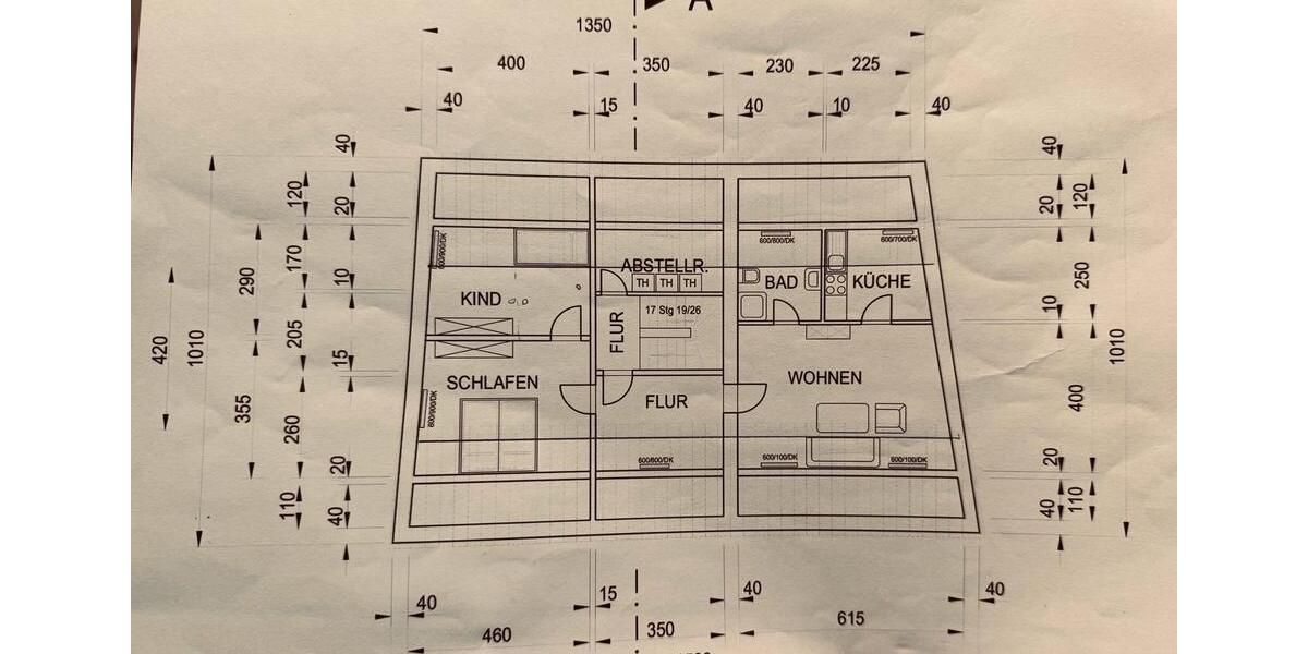 Dachgeschoßwohnung Marne - 3 Zimmer, 79 m&sup2;, 725&euro; | Angebot:23687487