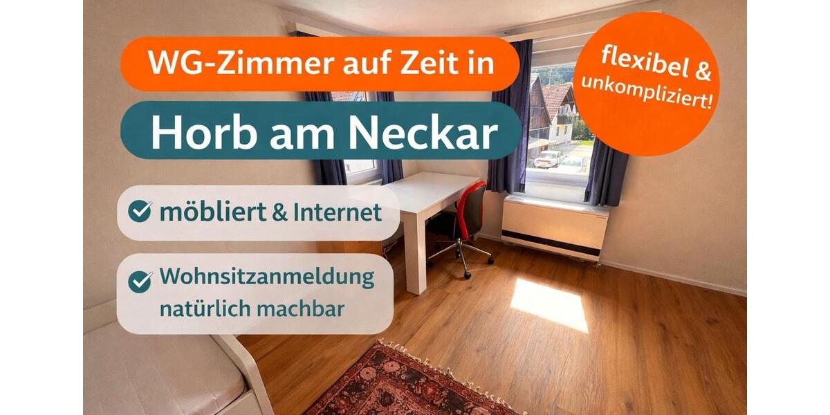 Wohnen auf Zeit Horb am Neckar - 1 Zimmer, 16 m&sup2;, 430&euro; | Angebot:26221103